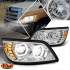 For 06-17 Hino 338 268 258 Dual Halo Rings Led Drl Projector Headlights Chrome New. Price: $470.89.