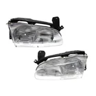 For Geo Prizm 1993-1997 Headlights Driver And Passenger Side Pair Clear Lens New. Price: $127.49.