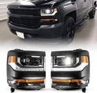 2016 2017-2019 Black Headlights For Chevy Silverado 1500 Projector Left+right New. Price: $289.99.