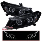 Smoke Led Projector Headlights Fits 2008-2012 Honda Accord 2DR Headlamp Assembly New. Price: $219.49.