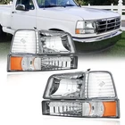 Fullux Headlights 92-96 Ford F150 F250 F350 Bronco Lamps New. Price: $118.32.