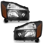 Weelmoto For 2004-2015 Nissan Titan 05-07 Armada Headlights Black Lamps Pair New. Price: $91.88.