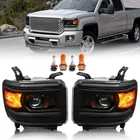 For 2014-2019 Gmc Sierra 1500 2500HD 3500HD Left+right Pair Projector Headlights New. Price: $157.10.