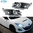 Driver & Passenger For Mazda Headlight 2010-2013 Halogen Type Black Clear Lens New. Price: $117.16.