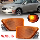 Pair For 2011-2015 Chevy Cruze Front Bumper Side Marker Light Reflector W/bulbs New. Price: $10.99.