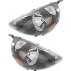 For 2007-2008 Honda Fit Headlight Driver And Passenger Side Pair Dot Black New. Price: $358.46.
