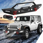 Aaiwa Front Bumper W/lights+wire For 2007-2026 Jeep Wrangler Jk Jl Gladiator Jt New. Price: $239.99.