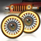 Mictuning J1 100% Bright 7 Inch Round Led Headlights Drl Halo For Wrangler Jk Cj New. Price: $165.29.