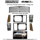 1979 Malibu Camino Grill Headlight Bezel Marker Turn Signal Lamp Set New. Price: $539.85.