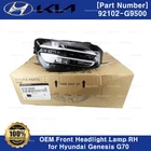 Oem 92102G9500 Front Headlight Lamp Right Passenger Hyundai Genesis G70 22-23 New. Price: $1030.00.