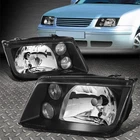 Euro Model E-code For 99-05 Jetta MK4 Black Housing Headlights W/ Fog Lamp New. Price: $81.88.