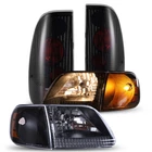 Black Headlights+smoke Tail Set 1997-2003 Ford F150 Expedition New. Price: $128.98.