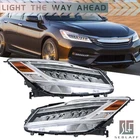 For Honda Accord Sedan 2016-2017 Full Led Headlights Chrome W/drive Set Lh+rh New. Price: $331.11.