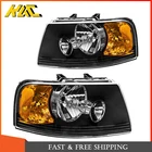 Pair Black Front Headlight Assemblies Ford Expedition 2003-2006 4.6L/5.4L V6 New. Price: $86.99.
