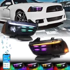 For Dodge Charger 2011-2014 Multicolor Rgb Led Projector Drl Headlights Assembly New. Price: $259.99.