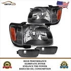 Headlights For 2001-04 Toyota Tacoma Front Black Headlamps Corner Left + Right New. Price: $88.99.