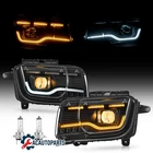 Fits 2010-2013 Chevy Camaro Switchback Led Tube Projector Headlights Lamps Lh+rh New. Price: $185.99.