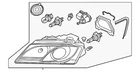 Genuine Audi Headlamp Assembly 8R0-941-029-N New. Price: $538.46.