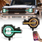 Full Led Headlights 2021-2025 Ford Bronco Change Drl Colors Via App New. Price: $529.99.