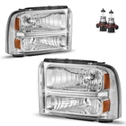 Headlights Assembly 2005-2007 Ford F250 F350 F450 F550 Super Duty Headlam.... Price: $157.93.