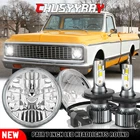 Chusyyray Fit 67-72 Chevy C10 7" Round Led Headlight Dot Hi/lo Beam Lamp New. Price: $69.99.