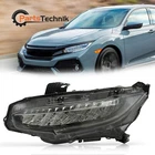 Lh Fit 2016-2021 Honda Civic Full Led W/drl Left Driver Side Headlight Headlamp New. Price: $119.99.
