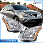 Pair/set Chrome Amber Headlights Assembly For Nissan Rogue Select 2.5L 2014 2015 New. Price: $81.99.