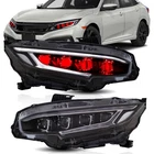 2*VLAND Led Headlights For 2016-2021 Honda Civic W/startup Animationdemon Eyes New. Price: $459.99.