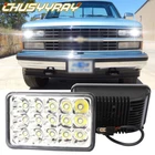 Pair 4X6'' Led Headlights H4 High/low Beam Fit 1988 1989 Chevy K1500 K2500 K3500 New. Price: $59.99.
