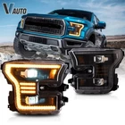 Vland Led Black Headlights Fit Ford F150 2015-2017 Drl W/startup Animation New. Price: $559.99.