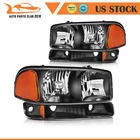 Headlights Assembly For 2000-2006 Gmc Yukon Xl 1500/2500 Black Housing One Pair New. Price: $69.99.