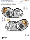 Headlights Fits 2002-2005 Hyundai Sonata 4-DR, Headlamp Assembly Replacement ... New. Price: $99.99.