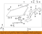 Gm Oem 13-19 Cascada Front Lamps Headlamp Components-high Beam Bulb 13586976 New. Price: $25.61.