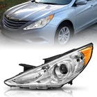 For 2011-2014 Hyundai Sonata Chrome Halogen Left Driver Side Headlight Assembly New. Price: $54.99.