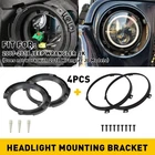 Black Stainless Steel Round 7"/18CM Led Mounting Headlight Bracket Ring Holder New. Price: $15.19.