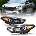 Pairs Headlights Replacement For 2019 2020 2021 Hyundai Tucson Halogen W/led Drl New. Price: $321.99.