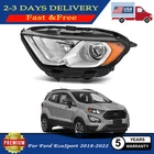 Right Side Halogen W/ Bulbs Led Drl Headlight Fit Ford Ecosport 2018-2022 New. Price: $159.00.