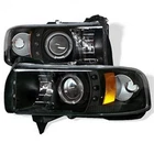 Spyder Projector Headlights Led Halo For Dodge Ram 1500 - Black New. Price: $190.36.