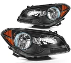 Headlamps Assembly Fits 2008-2012 Chevy Malibu Black Front Left+right Sides New. Price: $91.29.