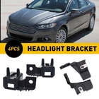 Headlight Lamp Mounting Brackets Kit Lh&rh 13-16 Ford Fusion Lincoln Mkz Exv New. Price: $16.14.