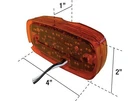 Uni-bond Lighting LED2040-16A 2" X 4" Bullseye Amber Marker Lamp 16-DIODE New. Price: $35.70.
