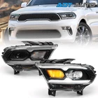 Pair Black Led Drl Headlight W/ Halogen Turn Signal For Dodge Durango 2021-2024 New. Price: $295.99.