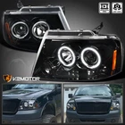 Jet Black Fits 2004-2008 Ford F150 Lincoln Mark Lt Led Halo Projector Headlights New. Price: $139.38.