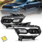 Pair For Dodge Durango 2021-2024 Black Led Drl Headlight W/ Halogen Turn Signal New. Price: $279.50.