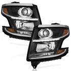 Weelmoto Black Headlights For 2015-2020 Chevy Tahoe Suburban Chrome Lamps Lh+rh New. Price: $178.88.