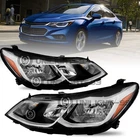 For Chevy Cruze 2016 2017 2018 2019 Halogen Headlights Pair Black Lh Rh Headlamp New. Price: $119.49.
