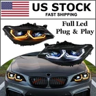 Pair Full Led Front Headlights For Bmw 2-SERIES F23 F22 2014-2019 M235I M240I Used. Price: $620.00.
