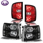 Set Black Headlights Red Tail For 07-13 Silverado 1500 07-14 2500HD 3500HD New. Price: $142.79.