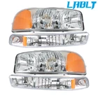 Lablt Lh&rh Chrome Halogen Headlight For 1999-2007 Gmc Sierra 1500 2000-06 Yukon New. Price: $51.72.