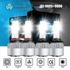 Ironwalls 9005 9006 Led Headlights Kit Bulbs 6500K High Low Beam Super White Cob New. Price: $17.99.